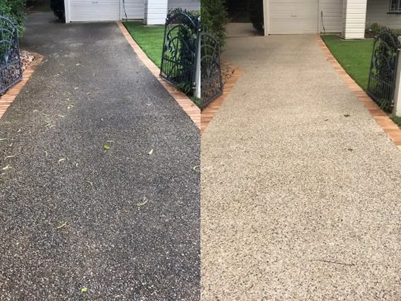 Driveway Cleaning work by Waterworx in Logan, example 3