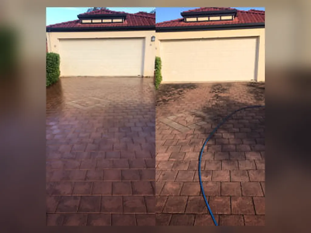 Concrete Cleaning work by Waterworx in Logan, example 1