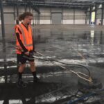 Commercial car park pressure cleaning